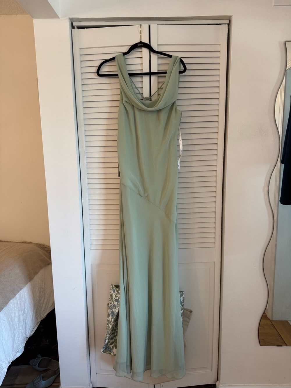 AZAZIE Dusty Sage Rylina Bridesmaid Dress